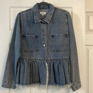 New without tags, Mud Pie denim jacket, Size L